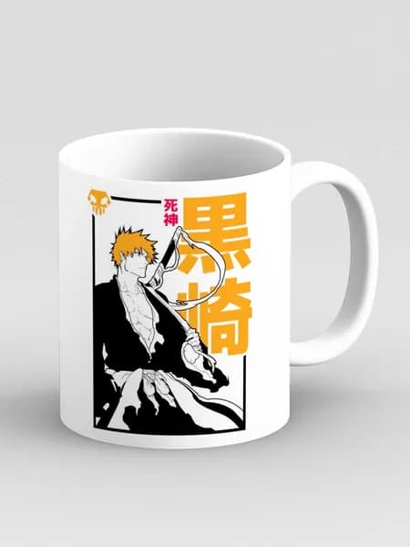 Кружка "Аниме. Блич. Bleach желтый Куросаки Ичиго"