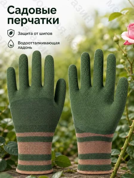 Садовые защитные перчатки от шипов