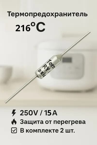 Термопредохранитель 15A 216C градусов, термостат, тепловой предохранитель - 2шт.