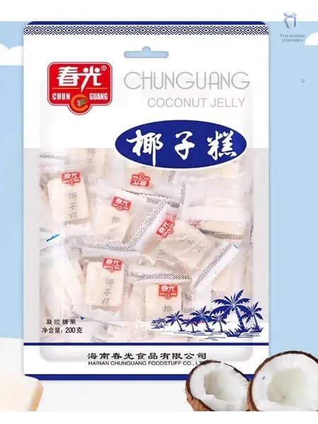 Хайнань специальности Chunguang кокосового пирога конфеты 200г