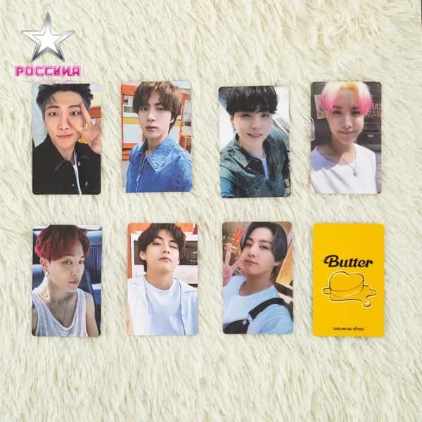 BTS Butter: Полная коллекция из одиннадцати фотокарточек из альбома Butter, официальная версия