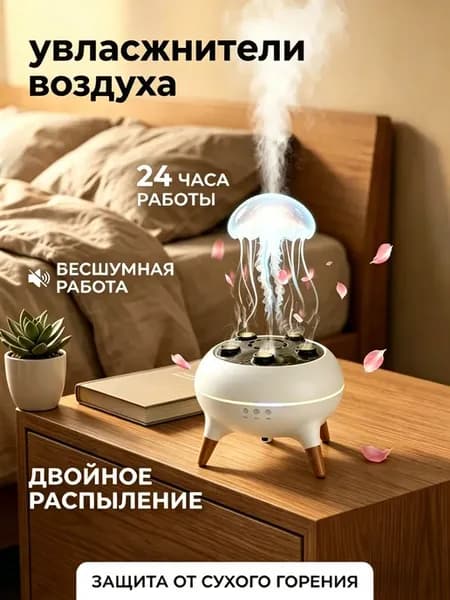 Увлажнитель-аромадиффузор "Медуза" – ночник с подсветкой