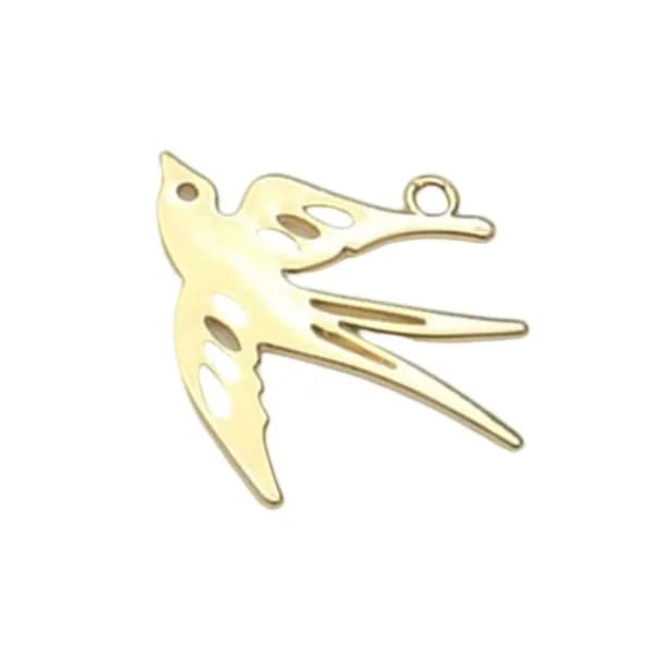 Подвеска "Ласточка" из сплава, Gold