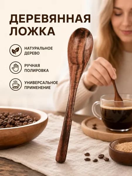 Ложка чайная 1 предм. коричневый