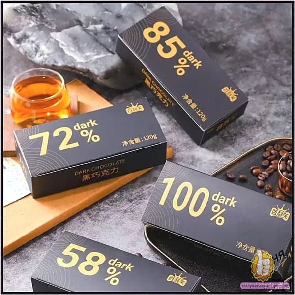 Выбранный шоколад из кокаола 72%Без 1Коробка 24 шт сахара Вкус горький