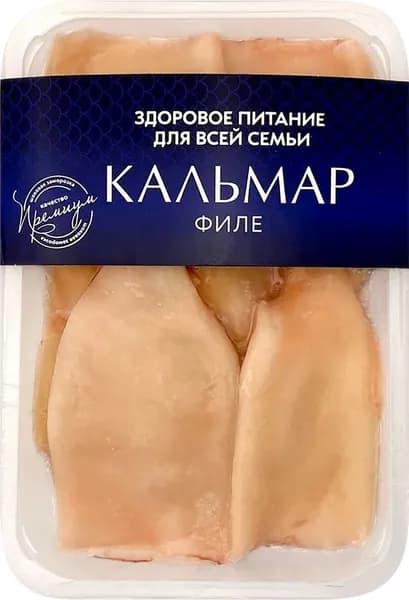 Кальмар замороженный очищенный, тушка с плавником без кожи, 500г