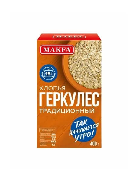 Хлопья Макфа Геркулес, 400гр