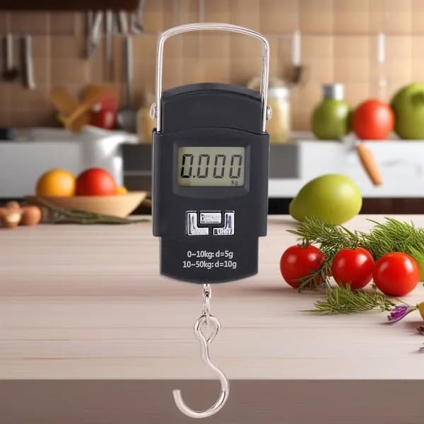 Подвесные кухонные электронные весы, электронные ювелирные весы, максимальный вес 50 кг, черные