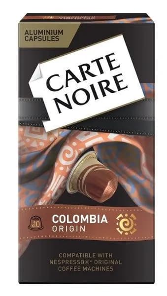 Кофе в капсулах Carte Noire Colombia Origin, для кофемашины Nespresso, арабика, 10 шт