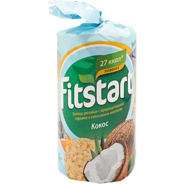 Хлебцы рисовые Fitstart Кокос с пророщенными зернами 100 г
