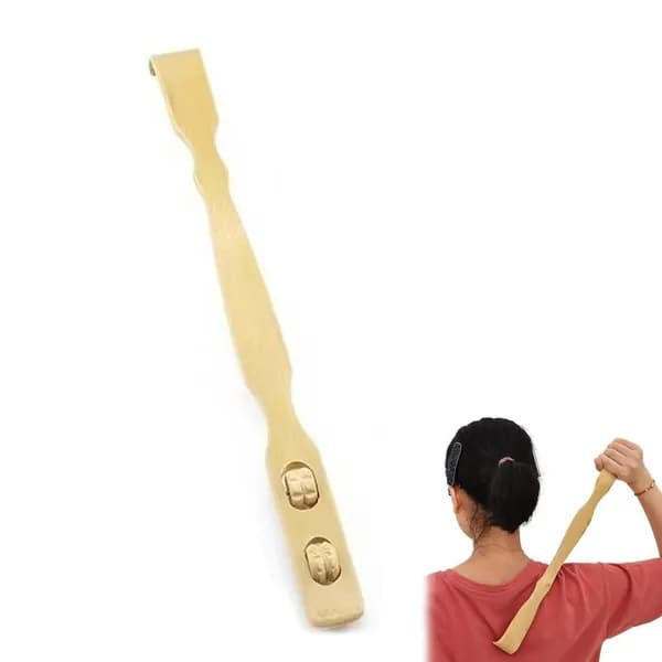 Чесалка для спины из дерева бамбук 1шт