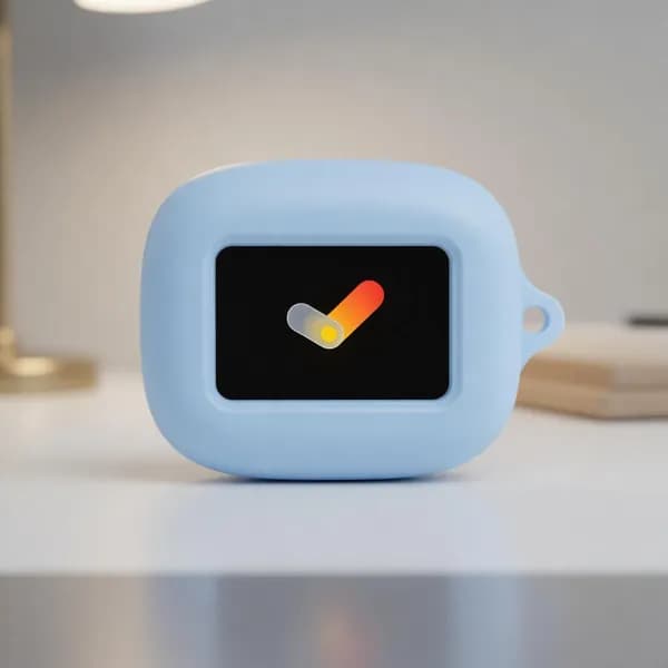 Силиконовый защитный чехол для беспроводных наушников JBL LiveBuds4 синий.