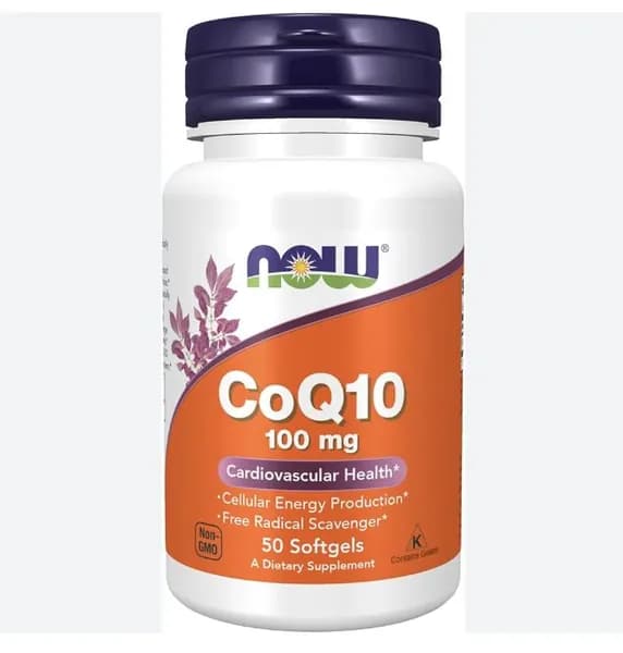 NOW NOW коэнзим q10 коэнзим Q10 100 мг 50 софтгелей