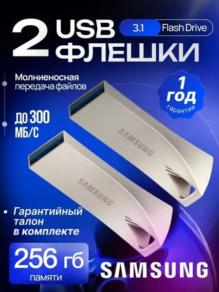 USB Флеш-накопитель silver 256гб