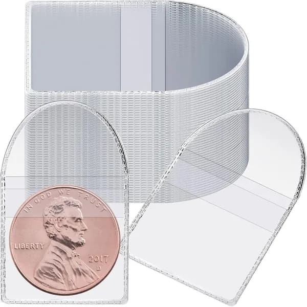 Eaasty 250 шт. 2,2 x 2,2 дюйма, индивидуальные прозрачные пластиковые защитные чехлы для монет, держатели из ПВХ, маленькие пакеты хранения ювелирных изделий (квадратные).