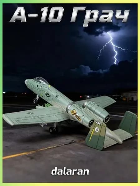 Модель самолета сборная a-10 thunderbolt 1/72 американская военная техника (американский аналог Су-25) ,без клея,пластиковая,подарок ребенку,хобби