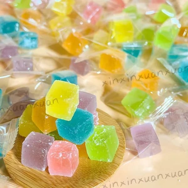Фруктовые мармеладные кристаллические янтарные конфеты. 45pcs