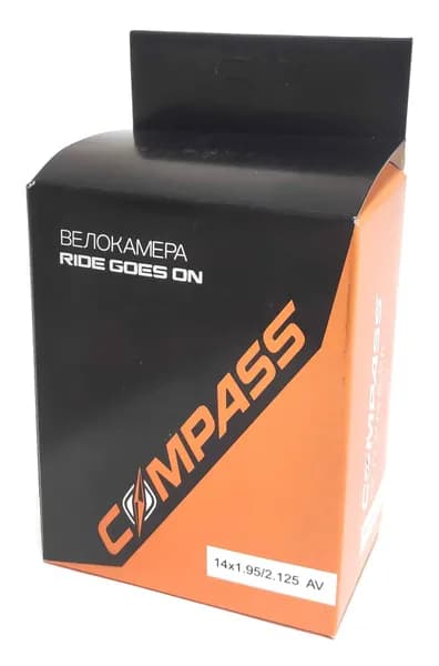 Велокамера 14" COMPASS 14x1.95-2.125 AV
