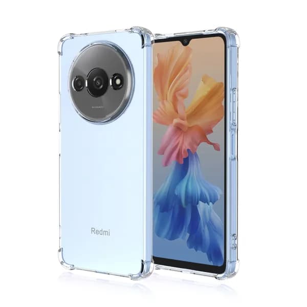 Противоударный чехол с усиленными углами для Xiaomi Redmi A3 / Poco C61 (23129RN51X, 2312BPC51H) с защитой камеры и экрана