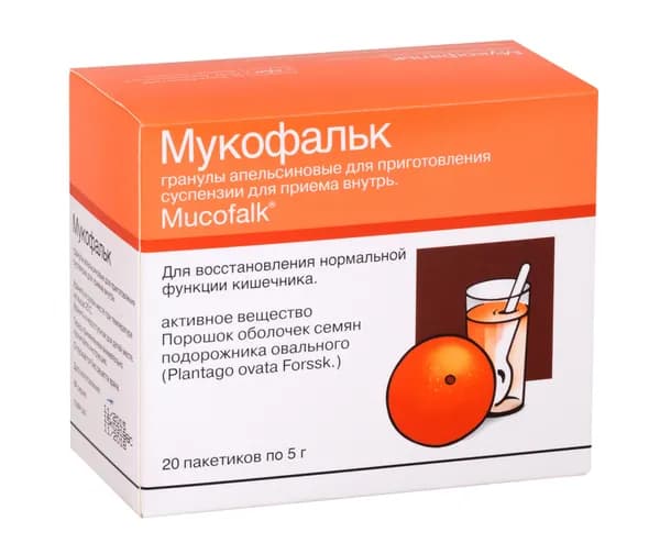 Мукофальк, гранулы 5 г, апельсин, 20 шт.
