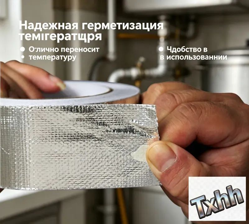 алюминиевая фольга для автомобильного выхлопного коллектора, теплозащитная лента с завязкой,50 мм*5м