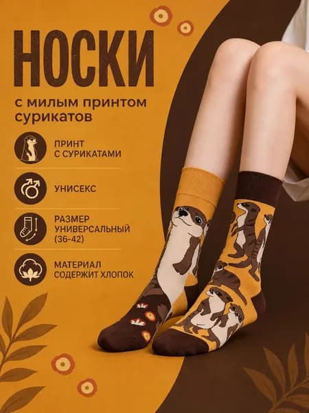 Носки женские, мужские, 1 пара