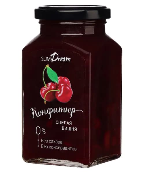 Конфитюр "Вишня" без сахара Slim Dream 300 гр