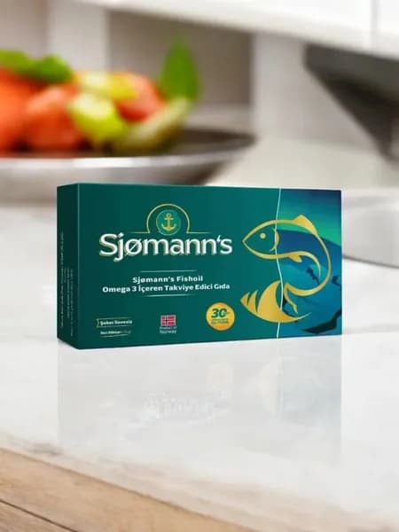 Sjomann's Натуральный рыбий жир, набор из 30 жевательных гелевых форм