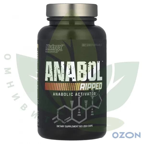 Пищевая добавка Research Anabol Ripped, для наращивания мышц, 60 капсул