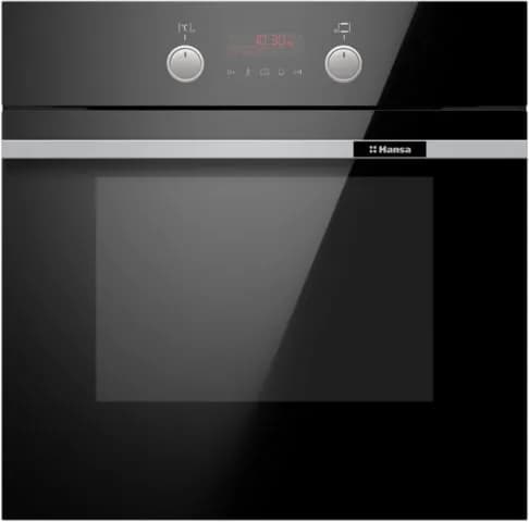 Электрический духовой шкаф Hansa BakingPro встраиваемый BOESS696203, 60 см, объем камеры XXL, с грилем и улучшенной конвекцией, с быстрым нагревом, с таймером, тройное жаропрочное стекло