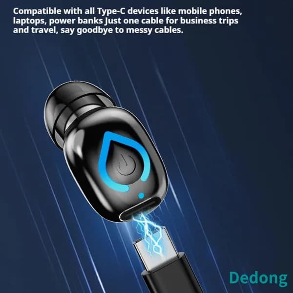 Наушники беспроводные с микрофоном V08, Bluetooth, USB Type-C, черный