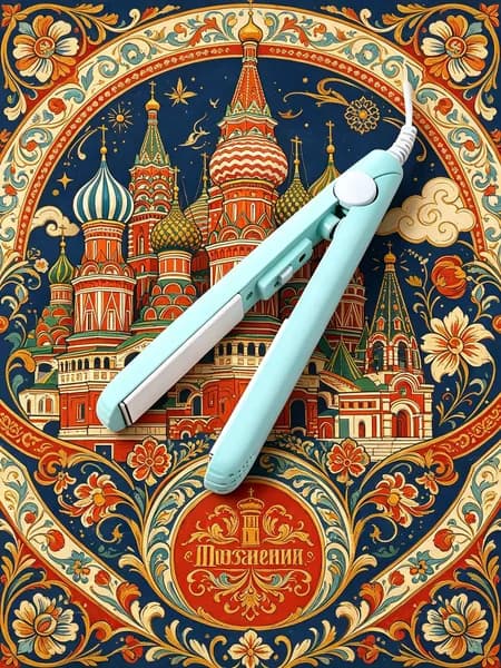 HIBIBUD Мини-Плойка 2 в 1, портативный выпрямитель с керамическим покрытием для коротких волос, USB зарядка.