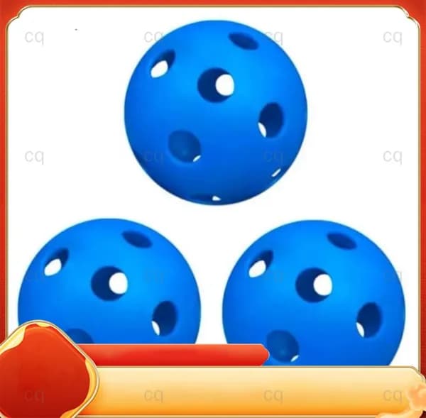 Мяч для флорбола Outdoor Sports Ball, Синий,40 панелей, 74 мм (упаковка из 3 штук)