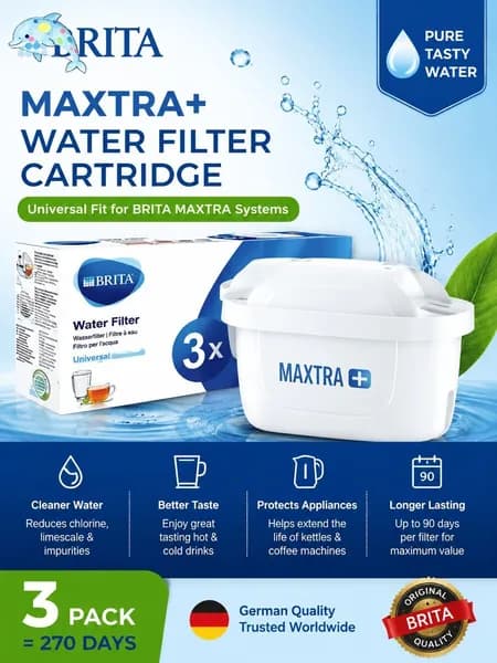 Фильтры BRITA MAXTRA 3 шт., для чистой и безопасной воды надолго