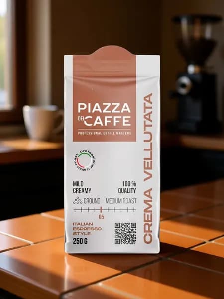 Кофе молотый Piazza del Cafffe Crema Vellutata 250 гр