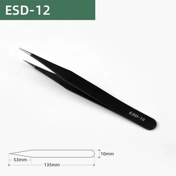 135MM Прецизионный антистатический пинцет ESD - 12