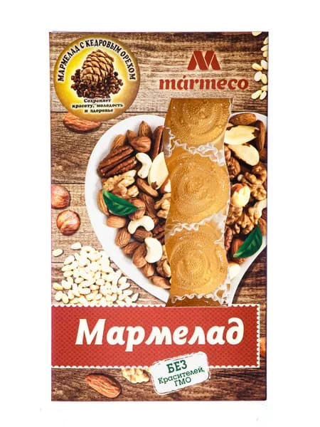 Мармелад желейный формовой " С Кедровым орехом", 180гр