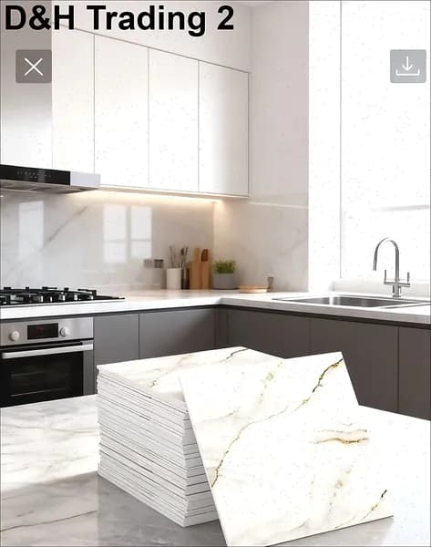 Эксклюзивные моющиеся обои для кухни 30x30 см с фольгой, 10 самоклеющихся панелей
