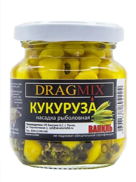 КУКУРУЗА консервированная DRAGMIX 105гр Ваниль