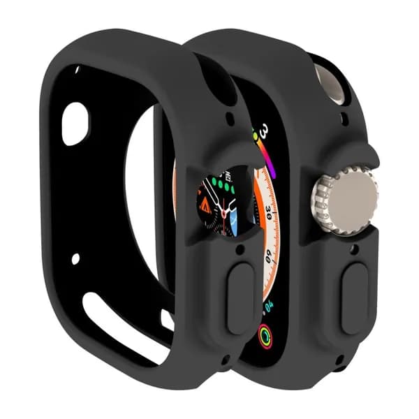 Для Apple Watch Series 10 42mm 46mm Ultra 2 49mm защитная оболочка бампер мягкий силиконовый чехол