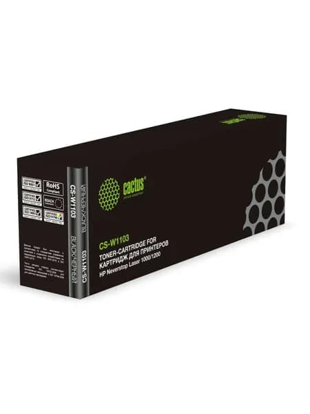 Картридж лазерный Cactus CS-W1103 black ((2500стр.) для HP Neverstop Laser 1000/1200) (CS-W1103)