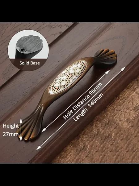 Ручки для шкафов керамические, Handle-1030FG-96, 140 мм