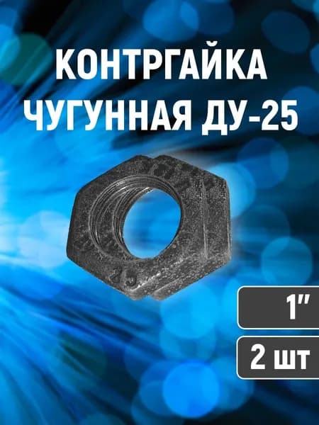 Контргайка чугунная ДУ-25 2 шт.