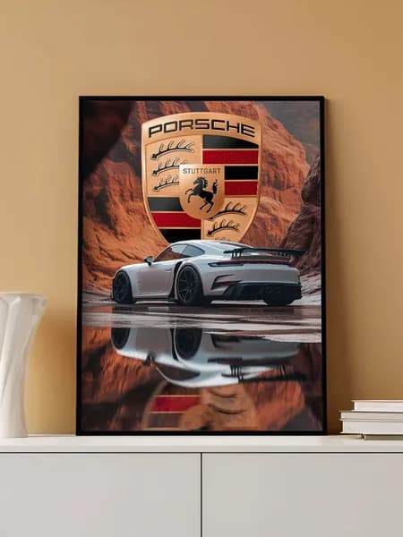 Постер на стену Porsche 911 без рамы (29,7х42см)