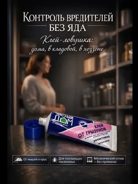 Клей от грызунов и мышей без яда, универсальный