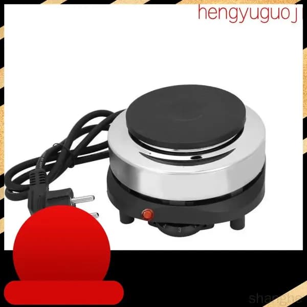 Электрическая настольная плита Электроплитка мини HOT PLATE 500W чугун, хром