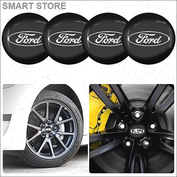 4 штуки Форд (Ford) автомобильных колпачков для ступиц диаметром 56 мм