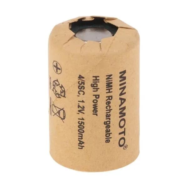 MINAMOTO Аккумуляторная батарейка 4/5 SC, 1,2 В, 1500 мАч, 1 шт
