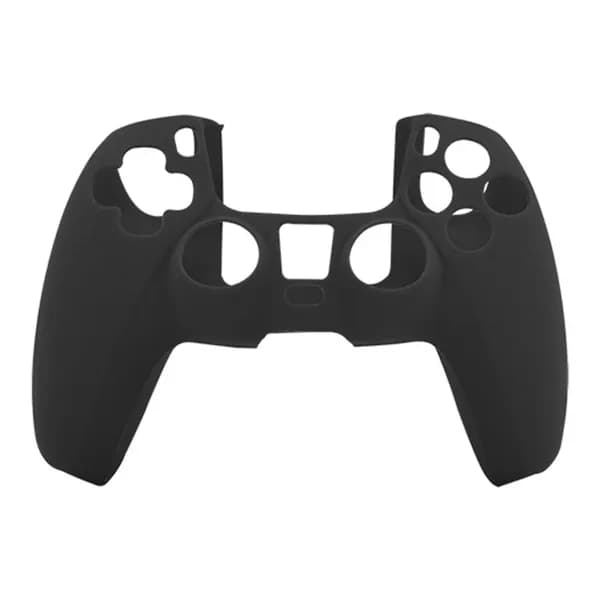 Силиконовый чехол для игрового контроллера для джойстика SONY PS5 (черный)