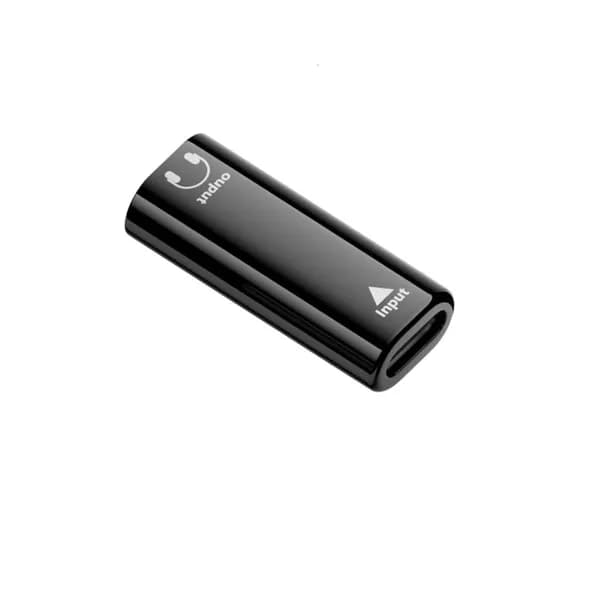 Адаптер USB-C 3,5 мм, Черный - 2